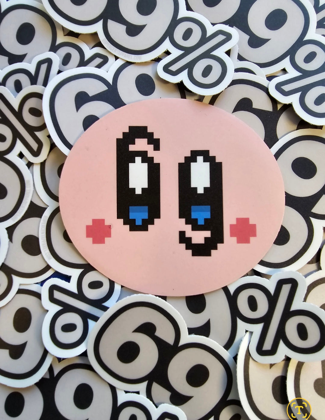 Kirby 69 Bit Sticker